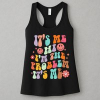 Funny Sarcasm Humor I'm A Problem Retro Groovy Womens Tank Top