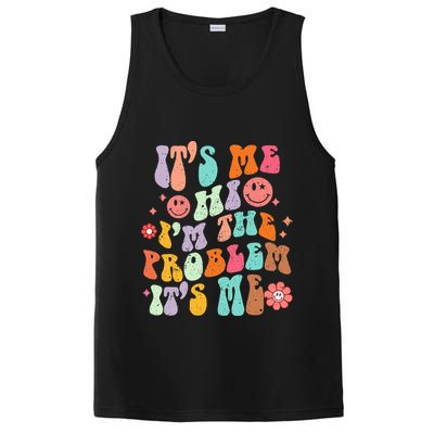Funny Sarcasm Humor I'm A Problem Retro Groovy PosiCharge Competitor Tank