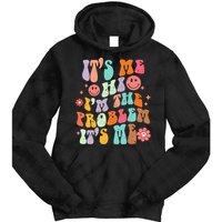 Funny Sarcasm Humor I'm A Problem Retro Groovy Tie Dye Hoodie