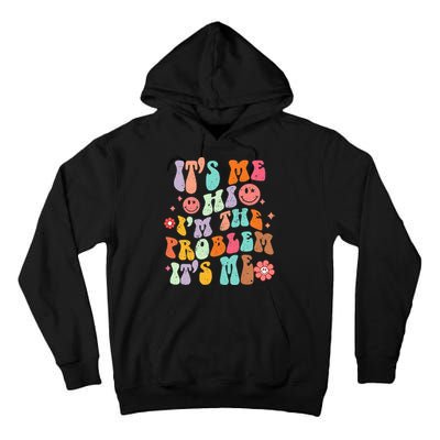 Funny Sarcasm Humor I'm A Problem Retro Groovy Tall Hoodie