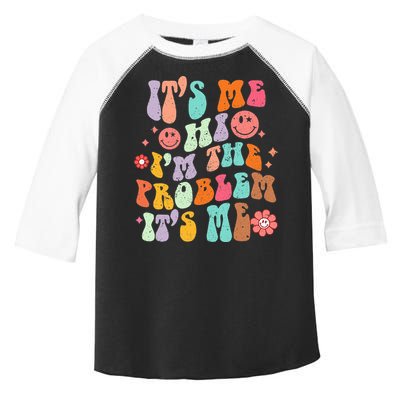 Funny Sarcasm Humor I'm A Problem Retro Groovy Toddler Fine Jersey T-Shirt