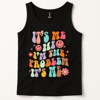 Funny Sarcasm Humor I'm A Problem Retro Groovy Tank Top