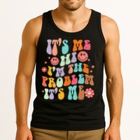 Funny Sarcasm Humor I'm A Problem Retro Groovy Tank Top