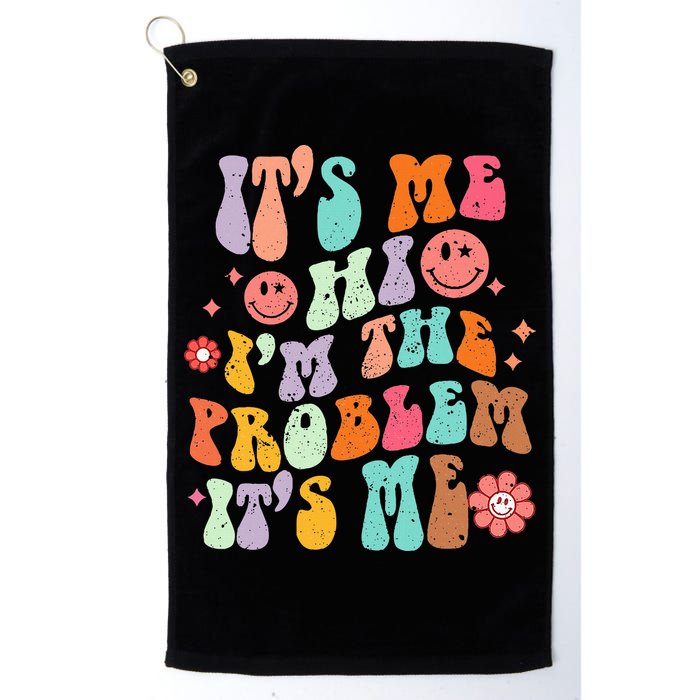 Funny Sarcasm Humor I'm A Problem Retro Groovy Golf Towel