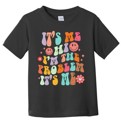 Funny Sarcasm Humor I'm A Problem Retro Groovy Toddler T-Shirt