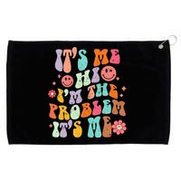 Funny Sarcasm Humor I'm A Problem Retro Groovy Grommeted Golf Towel