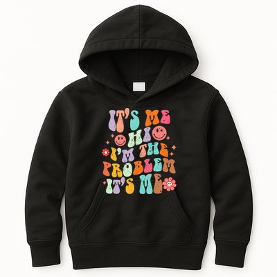 Funny Sarcasm Humor I'm A Problem Retro Groovy Kids Hoodie