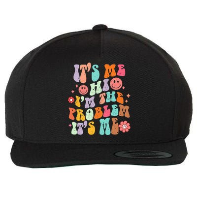 Funny Sarcasm Humor I'm A Problem Retro Groovy Wool Snapback Cap
