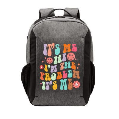 Funny Sarcasm Humor I'm A Problem Retro Groovy Vector Backpack