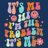 Funny Sarcasm Humor I'm A Problem Retro Groovy Infant Baby Jersey Bodysuit