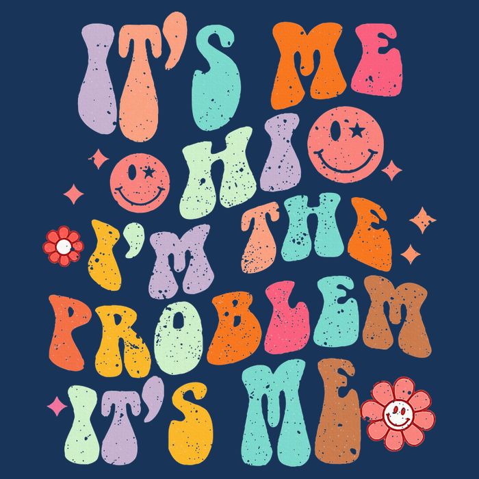 Funny Sarcasm Humor I'm A Problem Retro Groovy Infant Baby Jersey Bodysuit