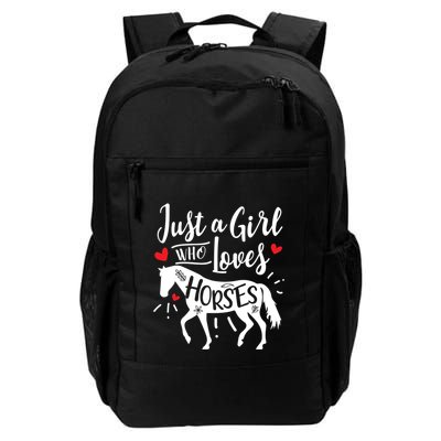 Funny Sweet Horse Riding Just A Who Loves Horses Meaningful Gift Daily Commute Backpack