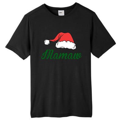 Funny Santa Hat Christmas Costume Family Matching Mamaw Gift Tall Fusion ChromaSoft Performance T-Shirt