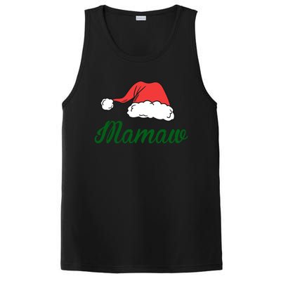 Funny Santa Hat Christmas Costume Family Matching Mamaw Gift PosiCharge Competitor Tank