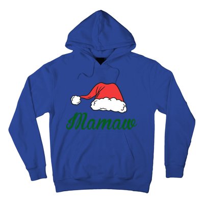 Funny Santa Hat Christmas Costume Family Matching Mamaw Gift Hoodie