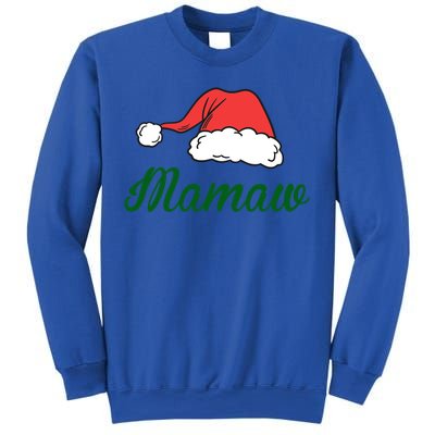 Funny Santa Hat Christmas Costume Family Matching Mamaw Gift Sweatshirt