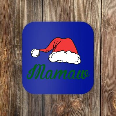 Funny Santa Hat Christmas Costume Family Matching Mamaw Gift Coaster