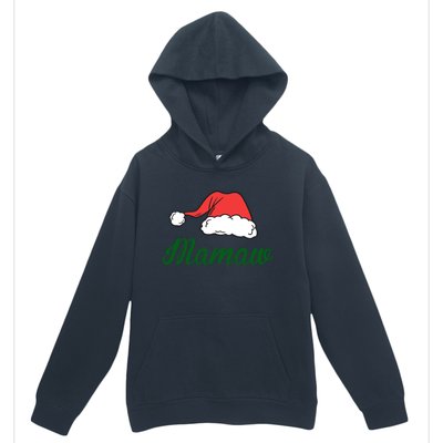 Funny Santa Hat Christmas Costume Family Matching Mamaw Gift Urban Pullover Hoodie