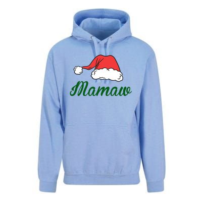 Funny Santa Hat Christmas Costume Family Matching Mamaw Gift Unisex Surf Hoodie