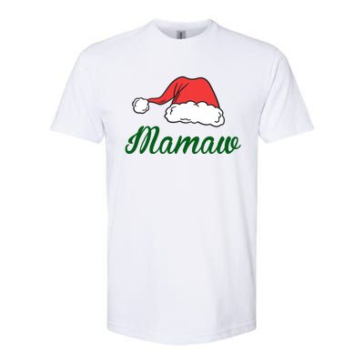 Funny Santa Hat Christmas Costume Family Matching Mamaw Gift Softstyle CVC T-Shirt