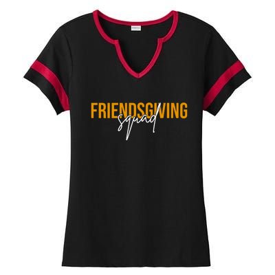 Friendsgiving Squad Holiday Gift Ladies Halftime Notch Neck Tee