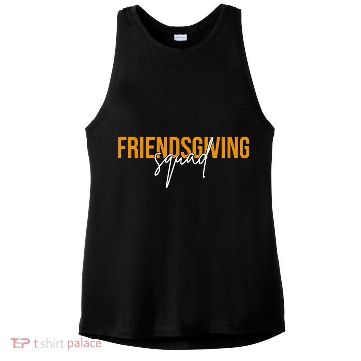 Friendsgiving Squad Holiday Gift Ladies PosiCharge Tri-Blend Wicking Tank