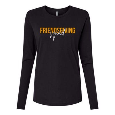 Friendsgiving Squad Holiday Gift Womens Cotton Relaxed Long Sleeve T-Shirt