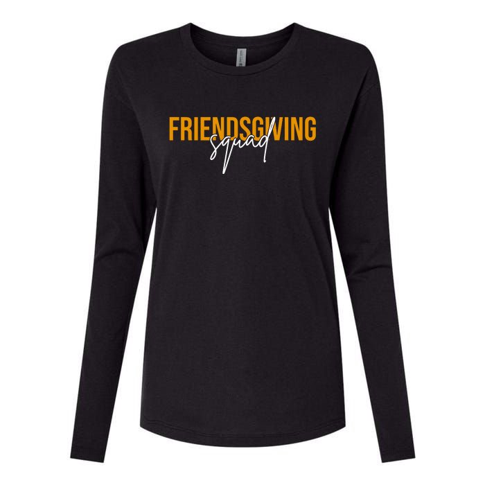 Friendsgiving Squad Holiday Gift Womens Cotton Relaxed Long Sleeve T-Shirt