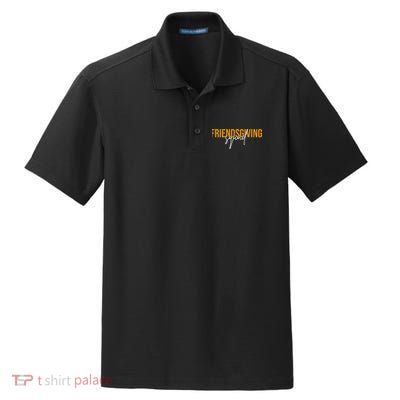 Friendsgiving Squad Holiday Gift Dry Zone Grid Polo