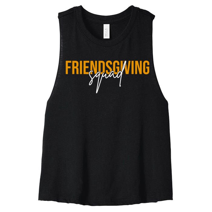 Friendsgiving Squad Holiday Gift Women's Racerback Cropped Tank