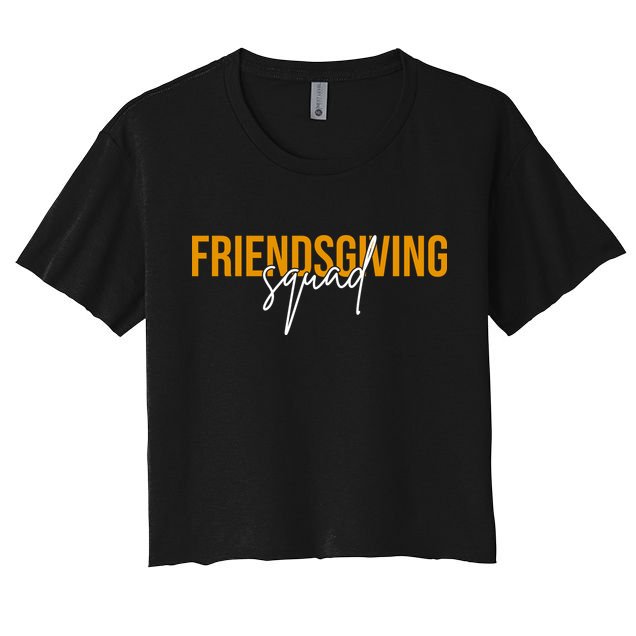 Friendsgiving Squad Holiday Gift Crop Top