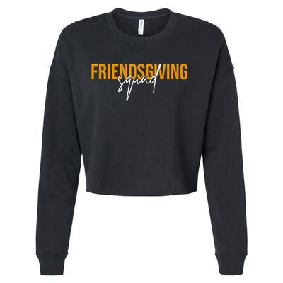 Friendsgiving Squad Holiday Gift Cropped Pullover Crew