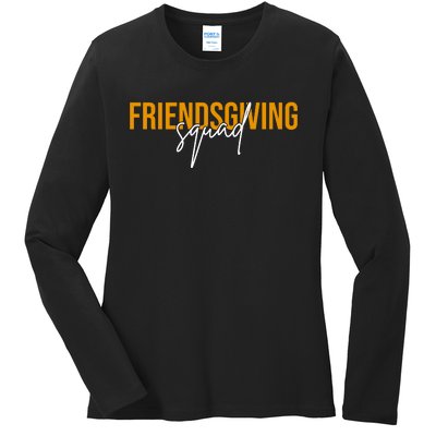 Friendsgiving Squad Holiday Gift Ladies Long Sleeve Shirt