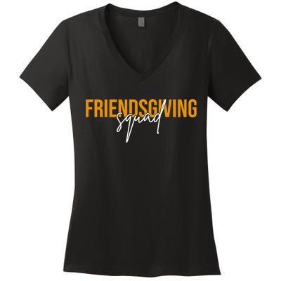 Friendsgiving Squad Holiday Gift Women's V-Neck T-Shirt