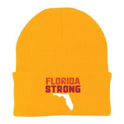 Florida Strong Hurricane Ian Support Florida Knit Cap Winter Beanie