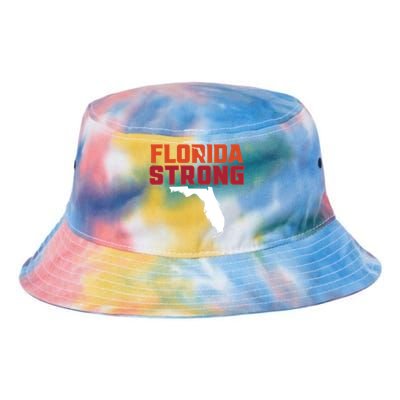 Florida Strong Hurricane Ian Support Florida Tie Dye Newport Bucket Hat