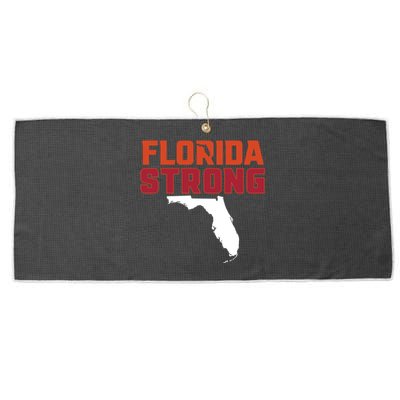 Florida Strong Hurricane Ian Support Florida Large Microfiber Waffle Golf Towel