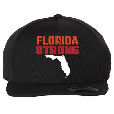 Florida Strong Hurricane Ian Support Florida Wool Snapback Cap