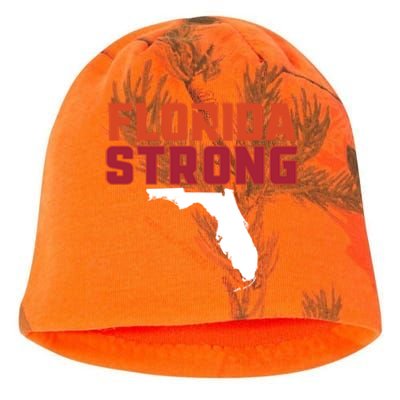 Florida Strong Hurricane Ian Support Florida Kati - Camo Knit Beanie