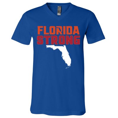 Florida Strong Hurricane Ian Support Florida V-Neck T-Shirt