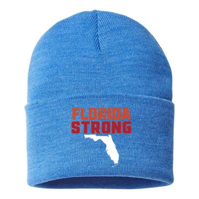 Florida Strong Hurricane Ian Support Florida Sustainable Knit Beanie