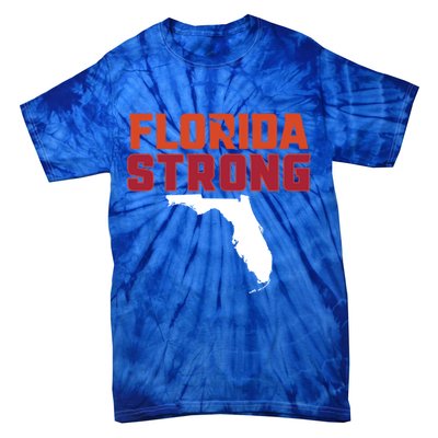 Florida Strong Hurricane Ian Support Florida Tie-Dye T-Shirt