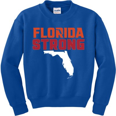 Florida Strong Hurricane Ian Support Florida Kids Sweatshirt