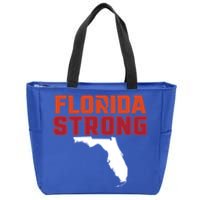 Florida Strong Hurricane Ian Support Florida Zip Tote Bag