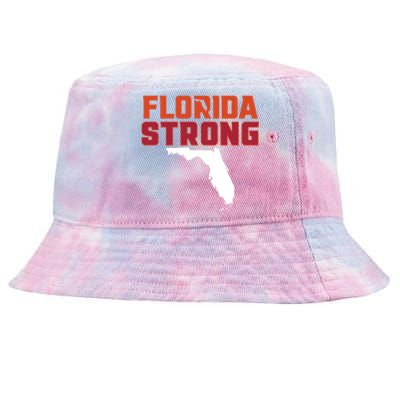 Florida Strong Hurricane Ian Support Florida Tie-Dyed Bucket Hat