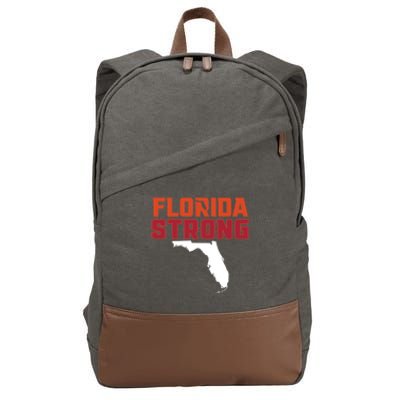 Florida Strong Hurricane Ian Support Florida Cotton Canvas Backpack