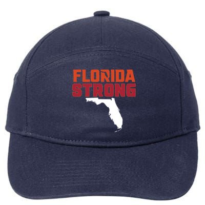 Florida Strong Hurricane Ian Support Florida 7-Panel Snapback Hat