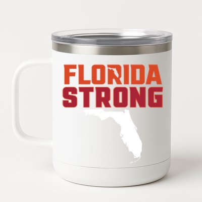 Florida Strong Hurricane Ian Support Florida 12 oz Stainless Steel Tumbler Cup