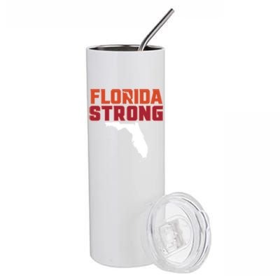 Florida Strong Hurricane Ian Support Florida Stainless Steel Tumbler