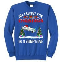 Funny Santa Hat All I Want For Christmas Is A Airplane Meaningful Gift Sweatshirt